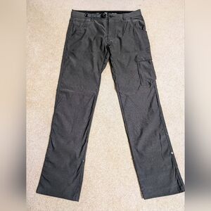 prAna Stretch Zion Slim Pant II, 32", Dark Iron